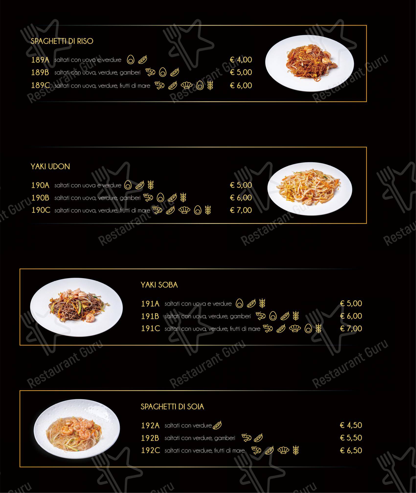 Menu per Tatsumi in Ferrara