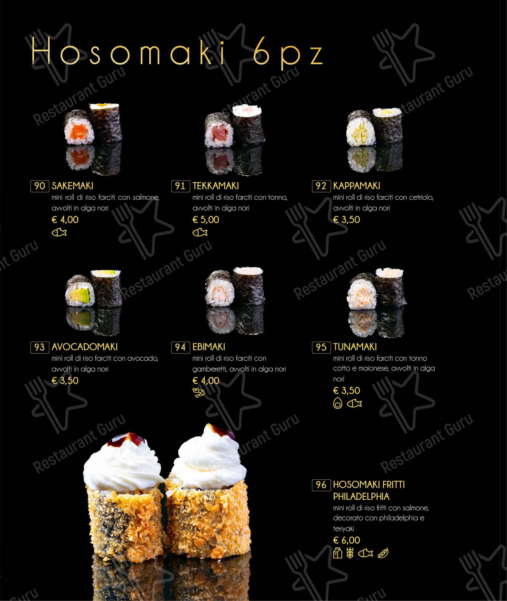 Menu per Tatsumi in Ferrara