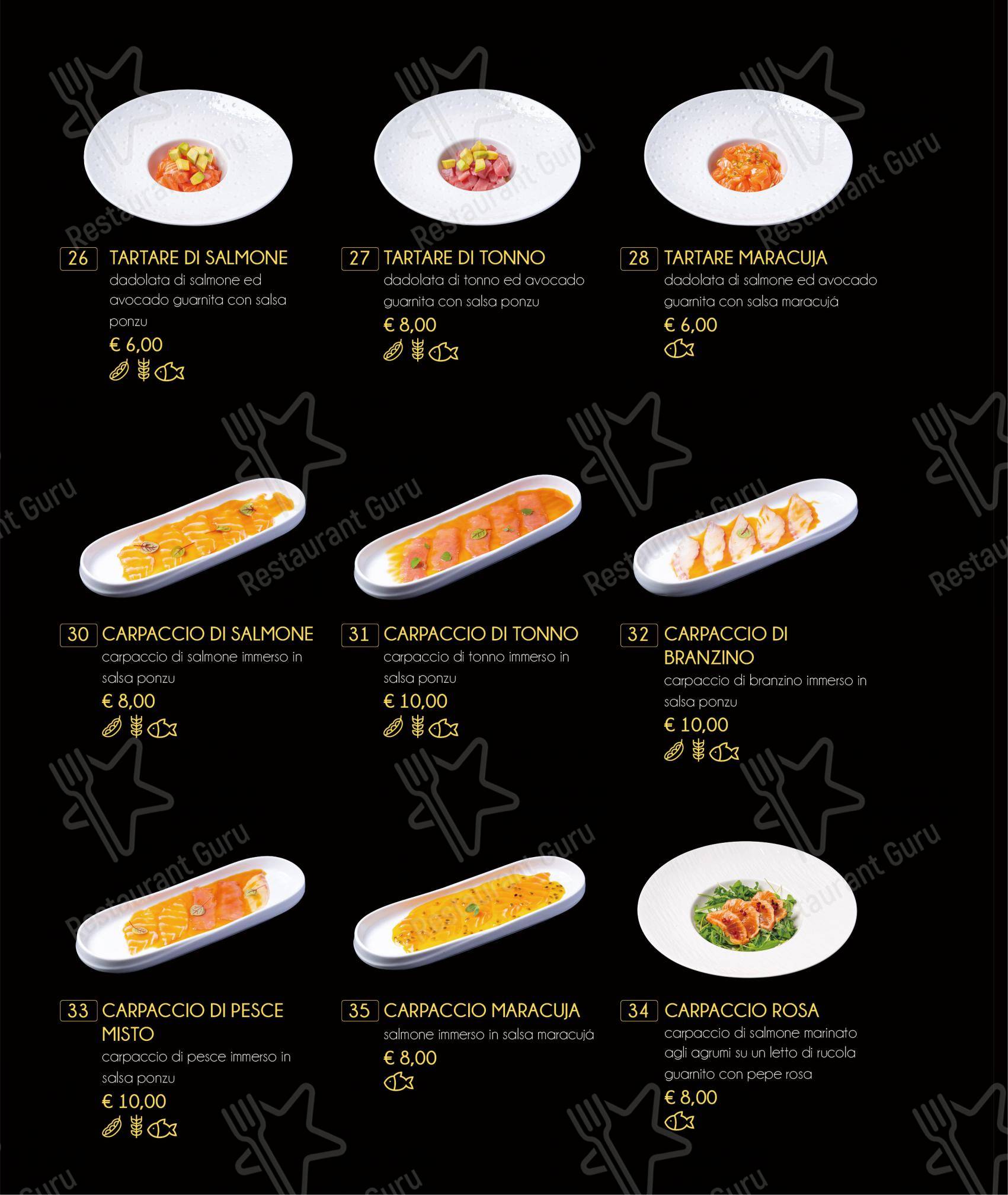 Tatsumi in Ferrara - Menu bar