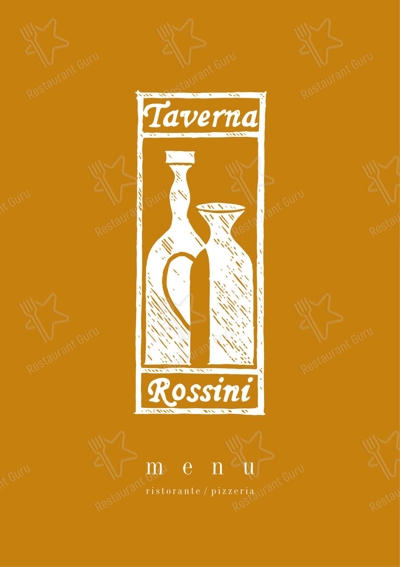 Menu di Taverna Rossini - Menu