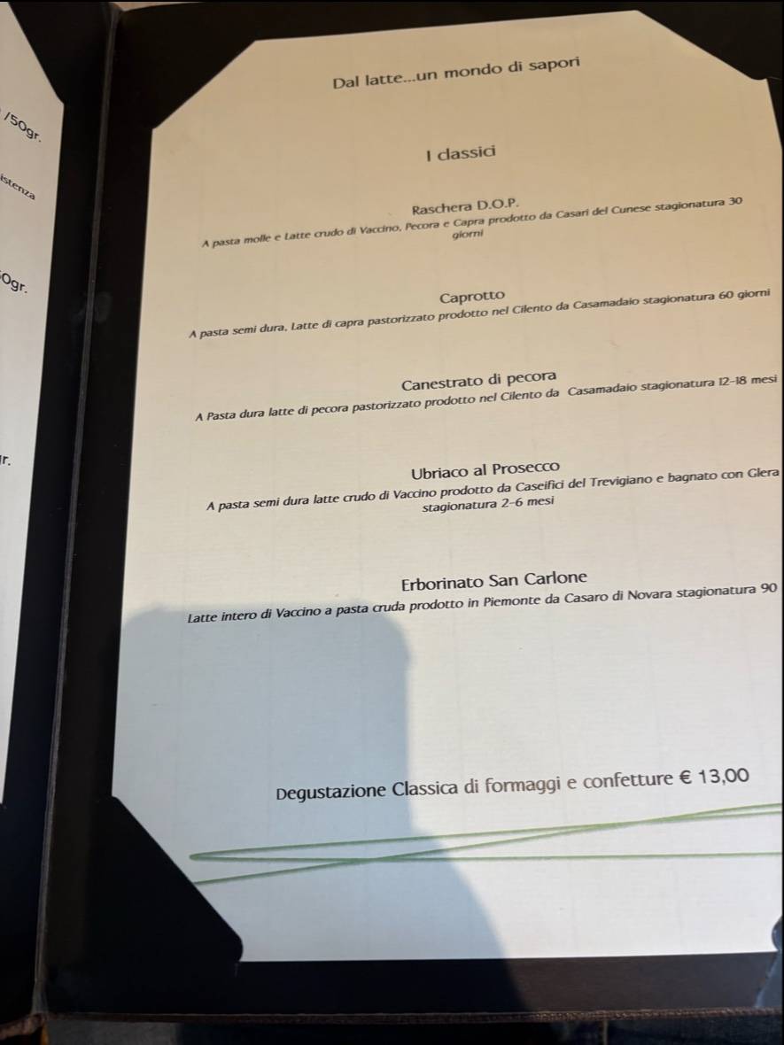 Menu di Tavernetta Colauri 