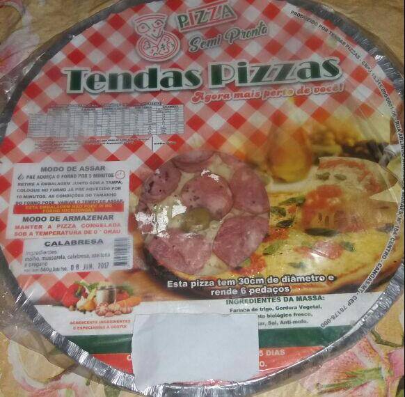 Tendas Pizzas cardápio