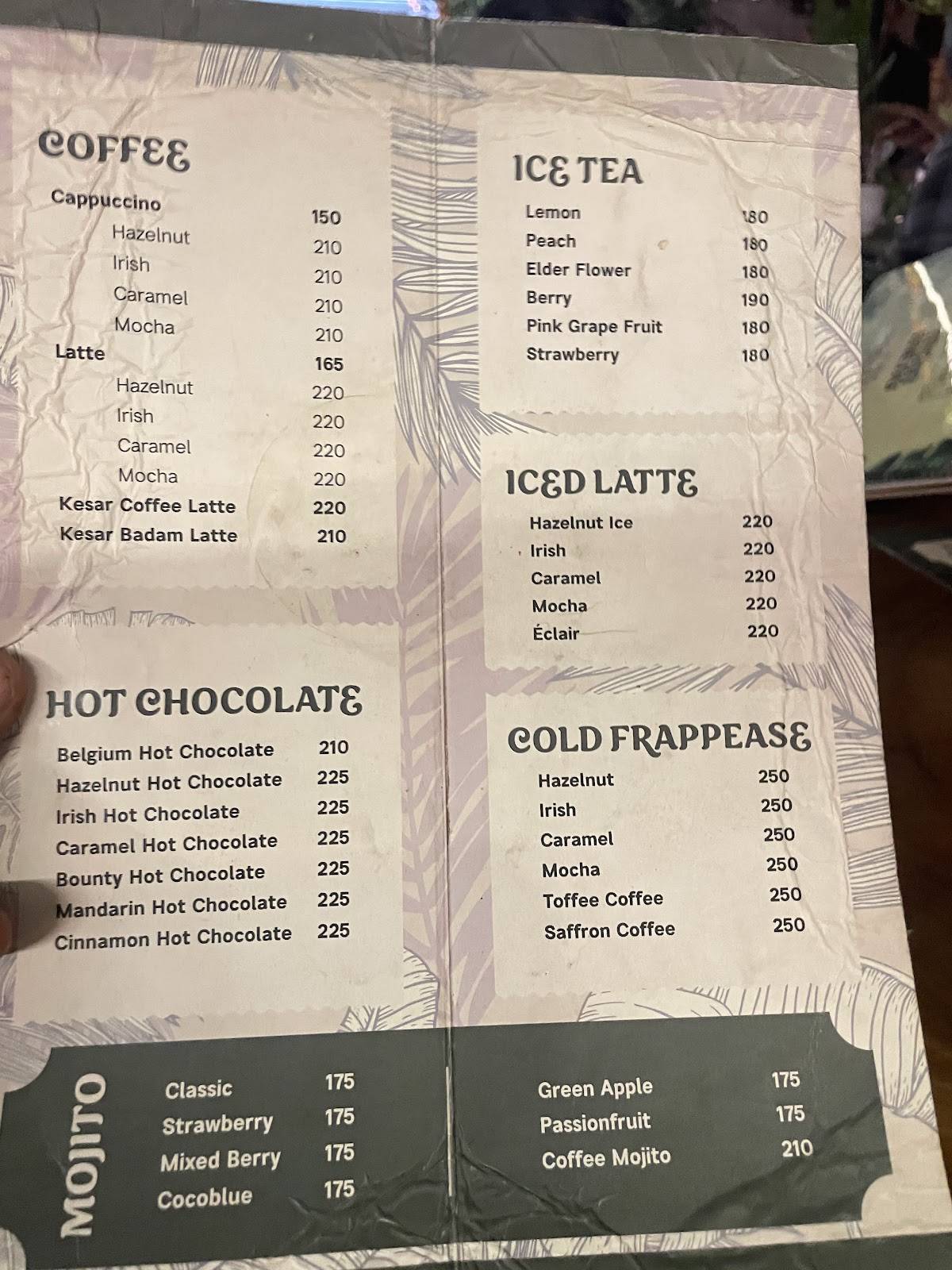 Thaazhvaaram Resto Cafe menu