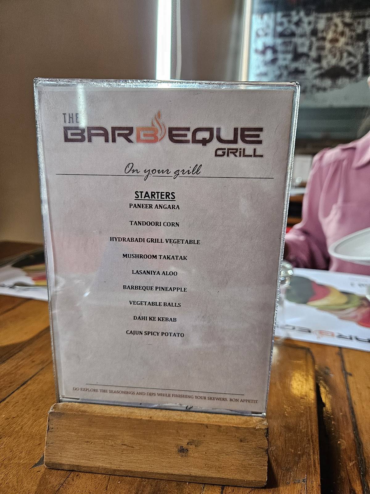 The Barbeque Grill menu