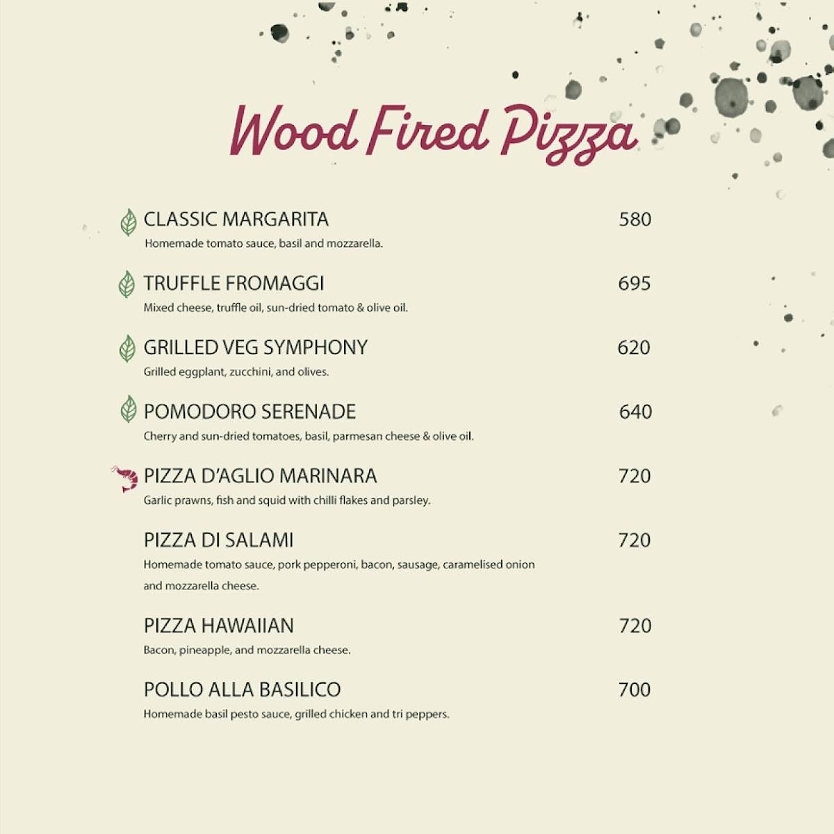 The Beach by Madras Square Restaurant & Bar ECR menu