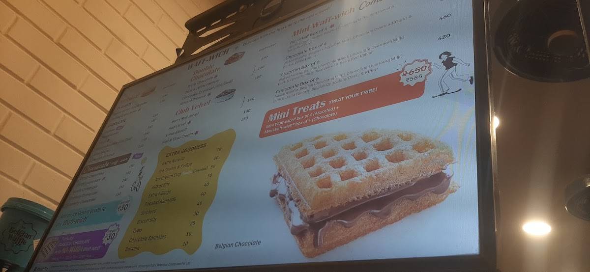 The Belgian Waffle Co menu