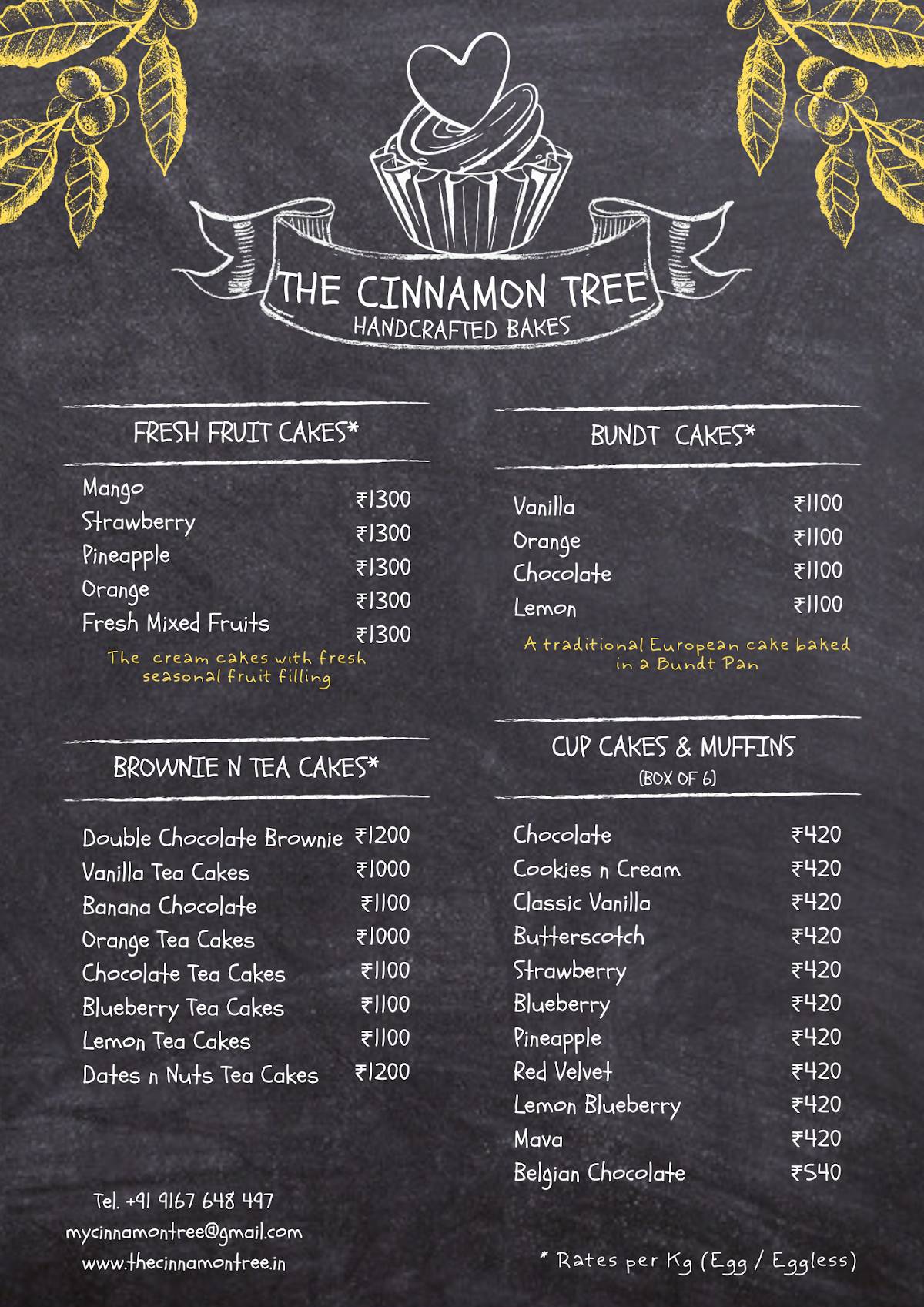Menu at The Cinnamon Tree, Mumbai, WINGB