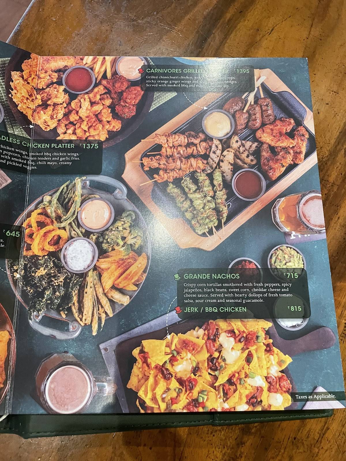 The Irish House menu