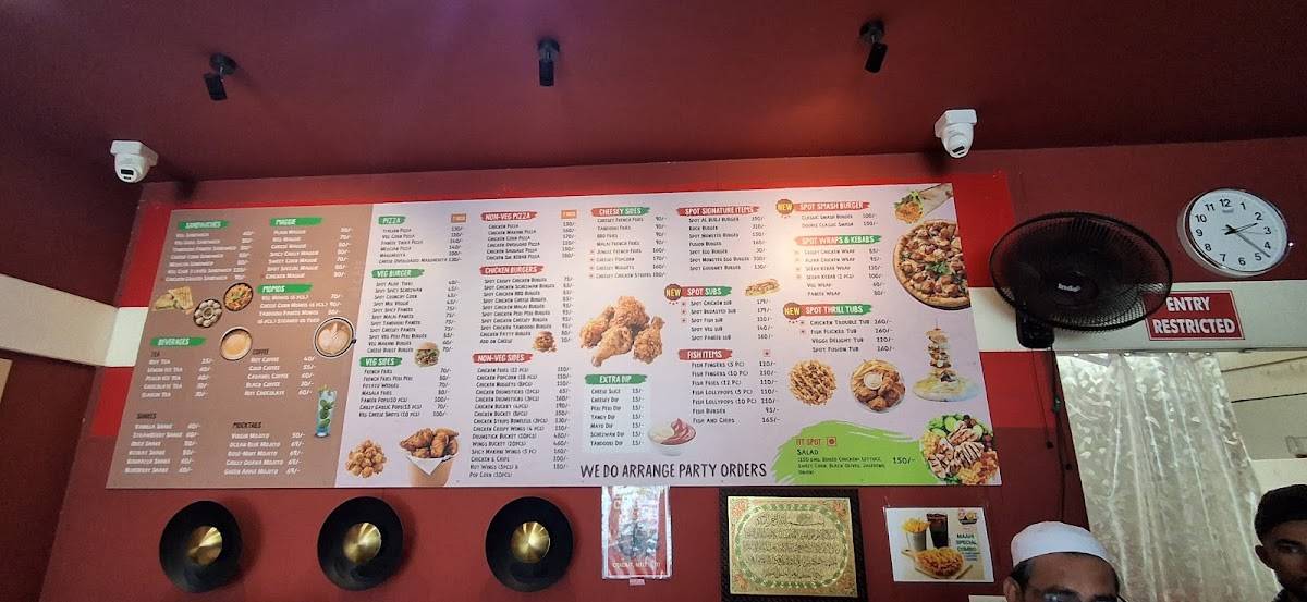 The Spot menu