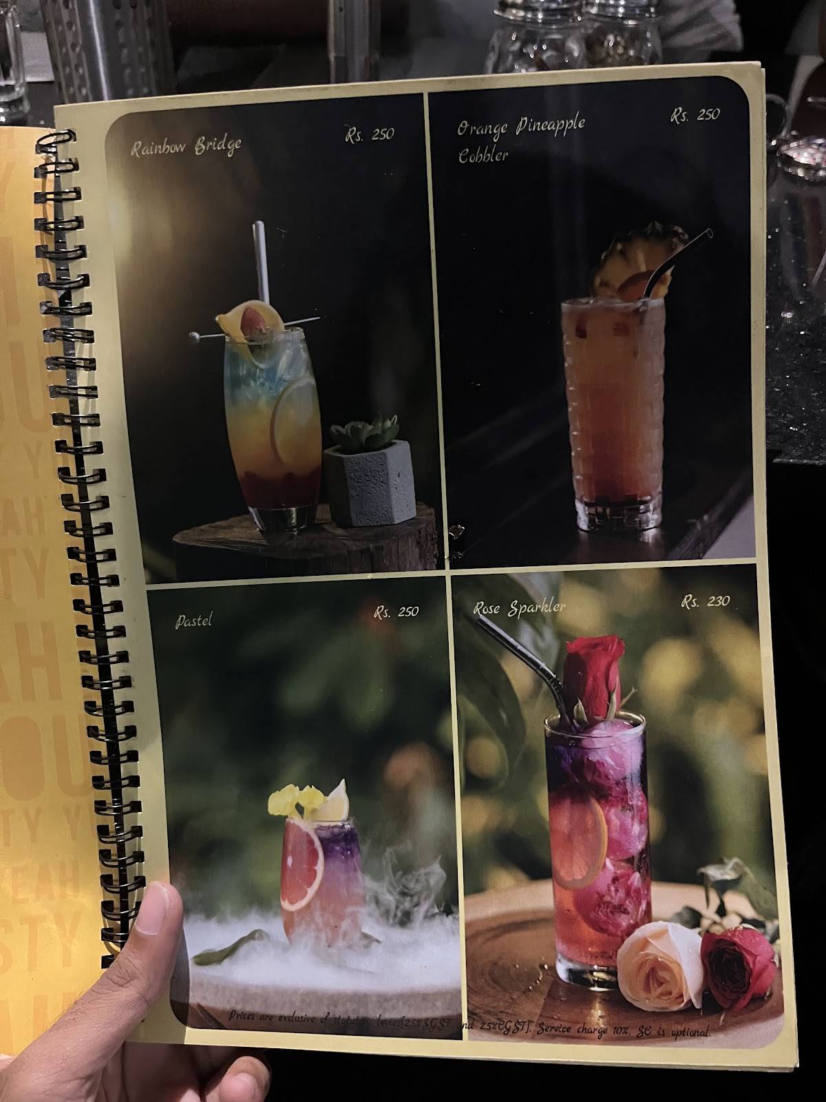 The Summer House Eatery menu