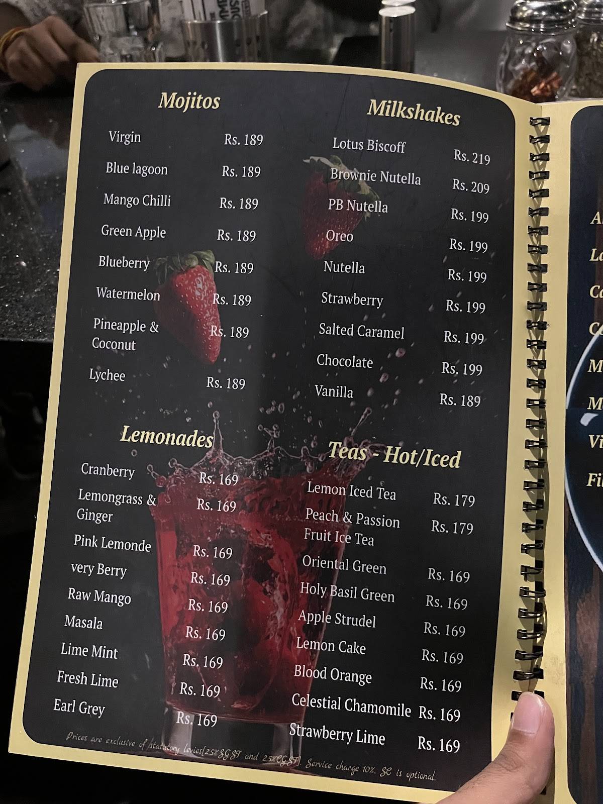 The Summer House Eatery menu