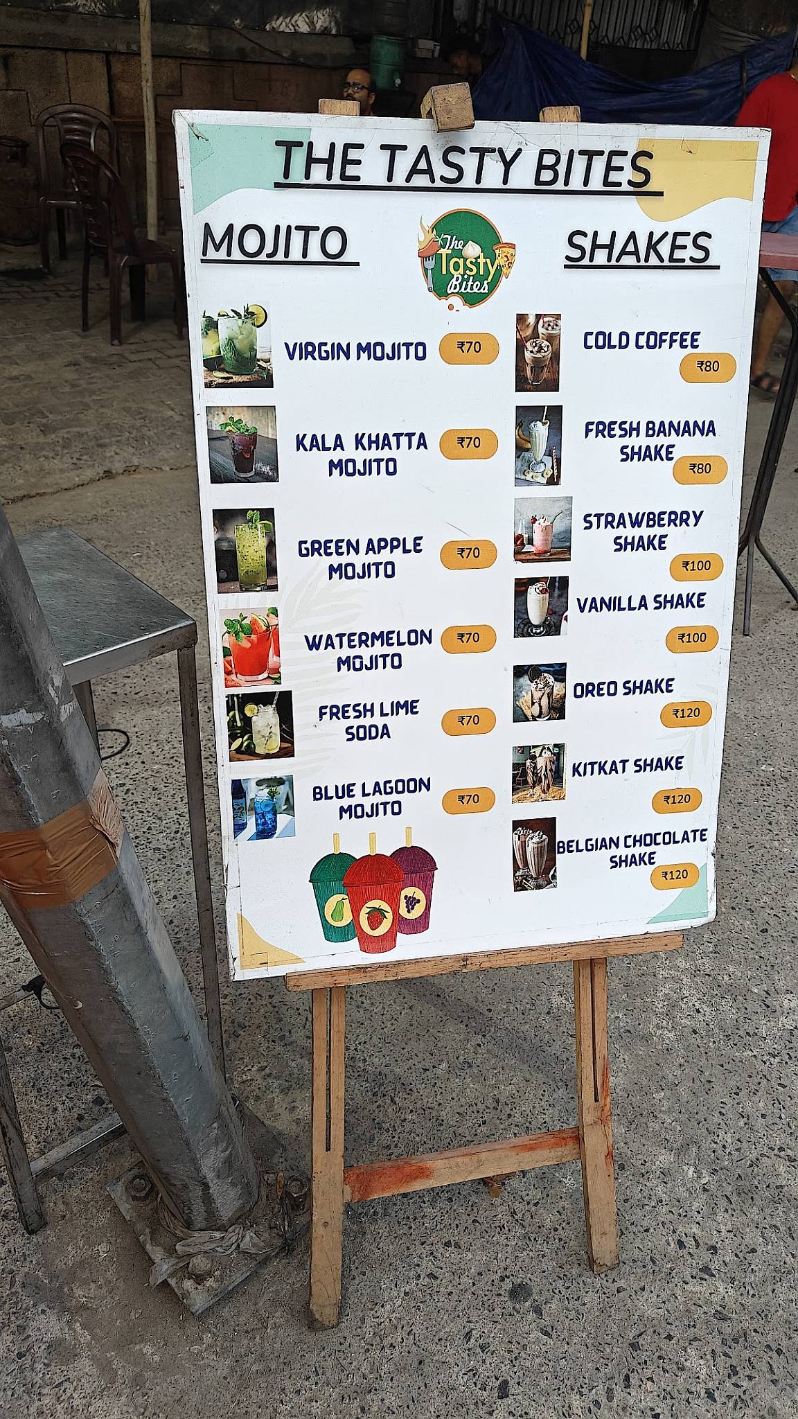 The Tasty Bites menu