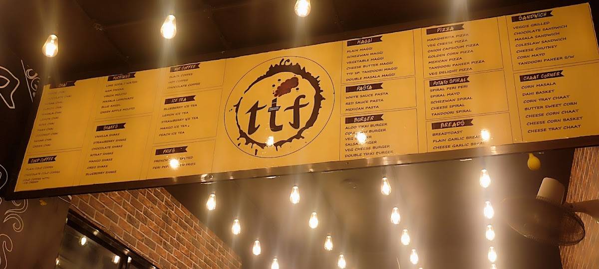 The Tea Factory menu