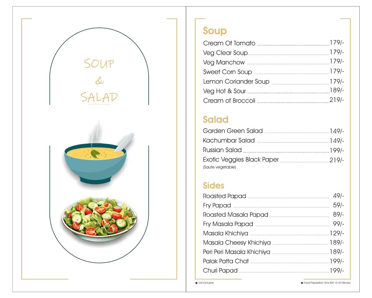 The Vikram's Kitchen menu