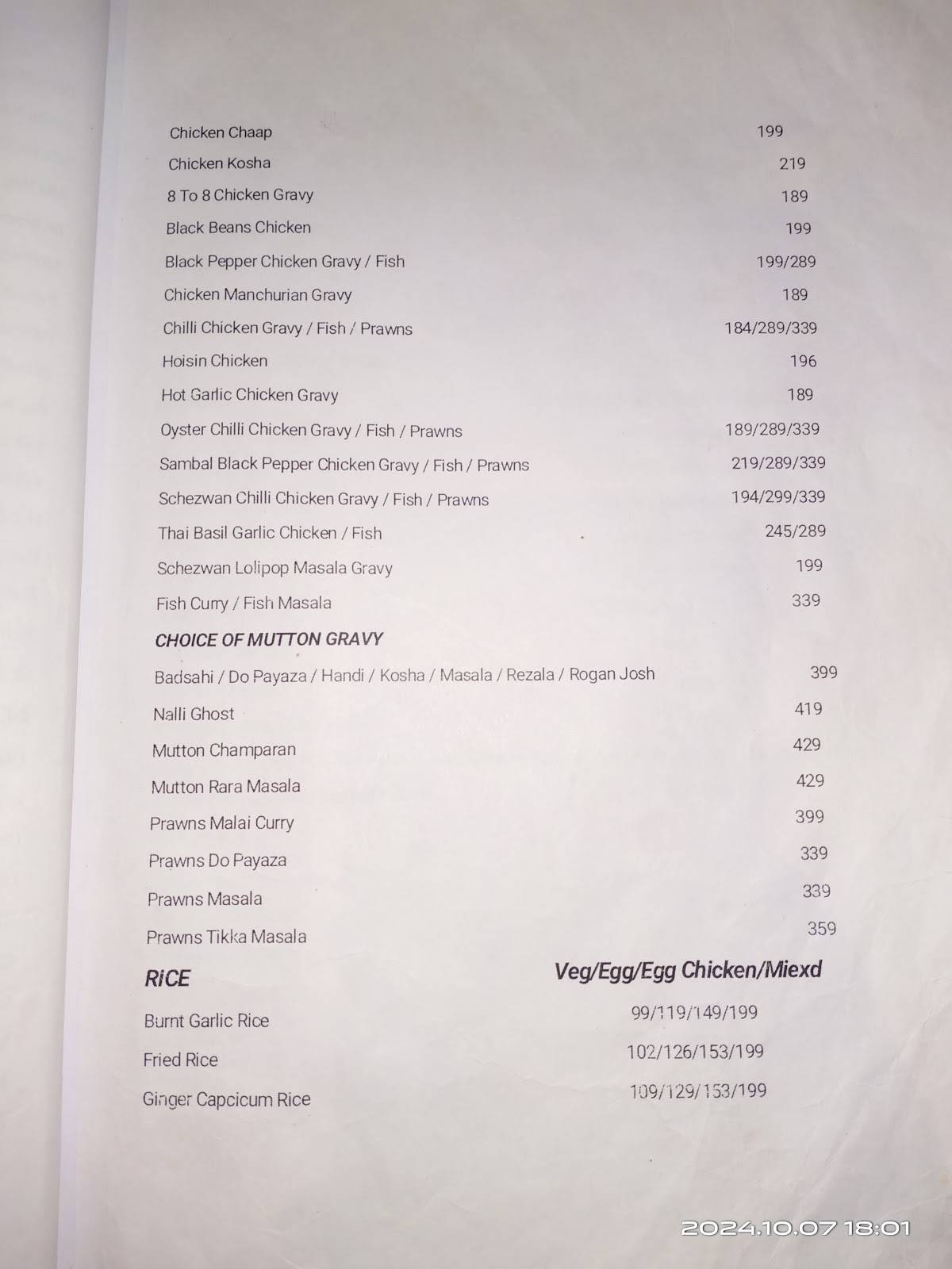 Thermometer Multi-Cuisine Restaurant menu