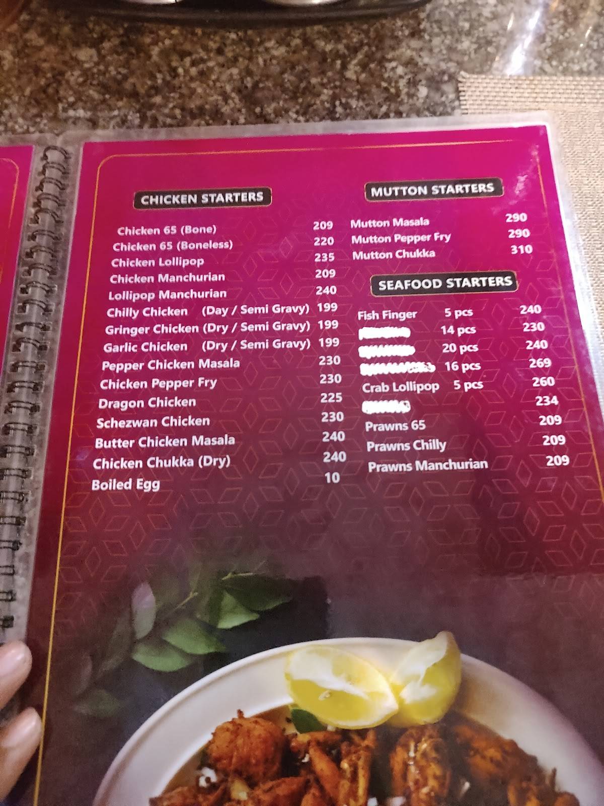Aasife Biriyani - Thampanoor (Trivandrum) menu