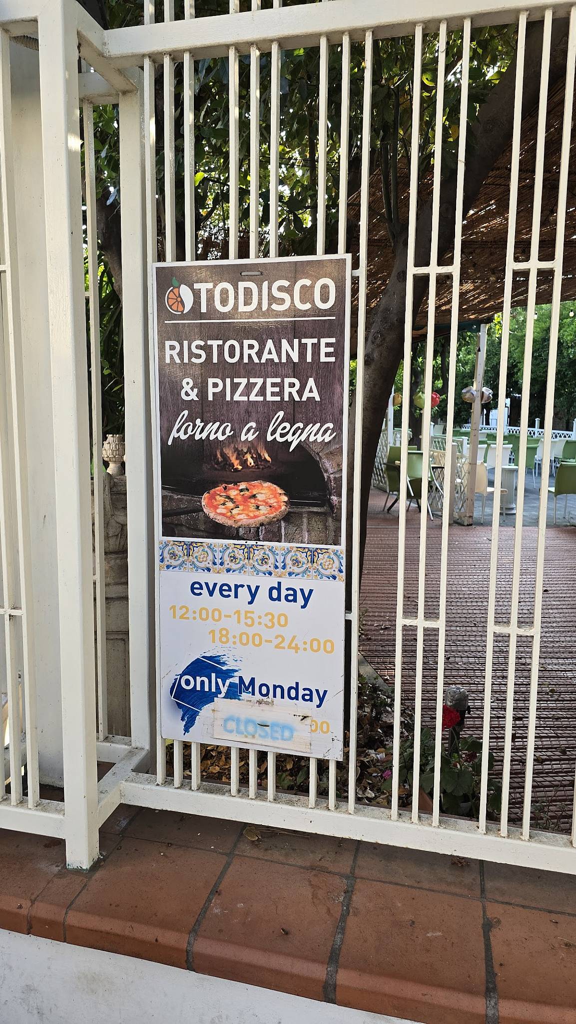 Menu di Todisco 