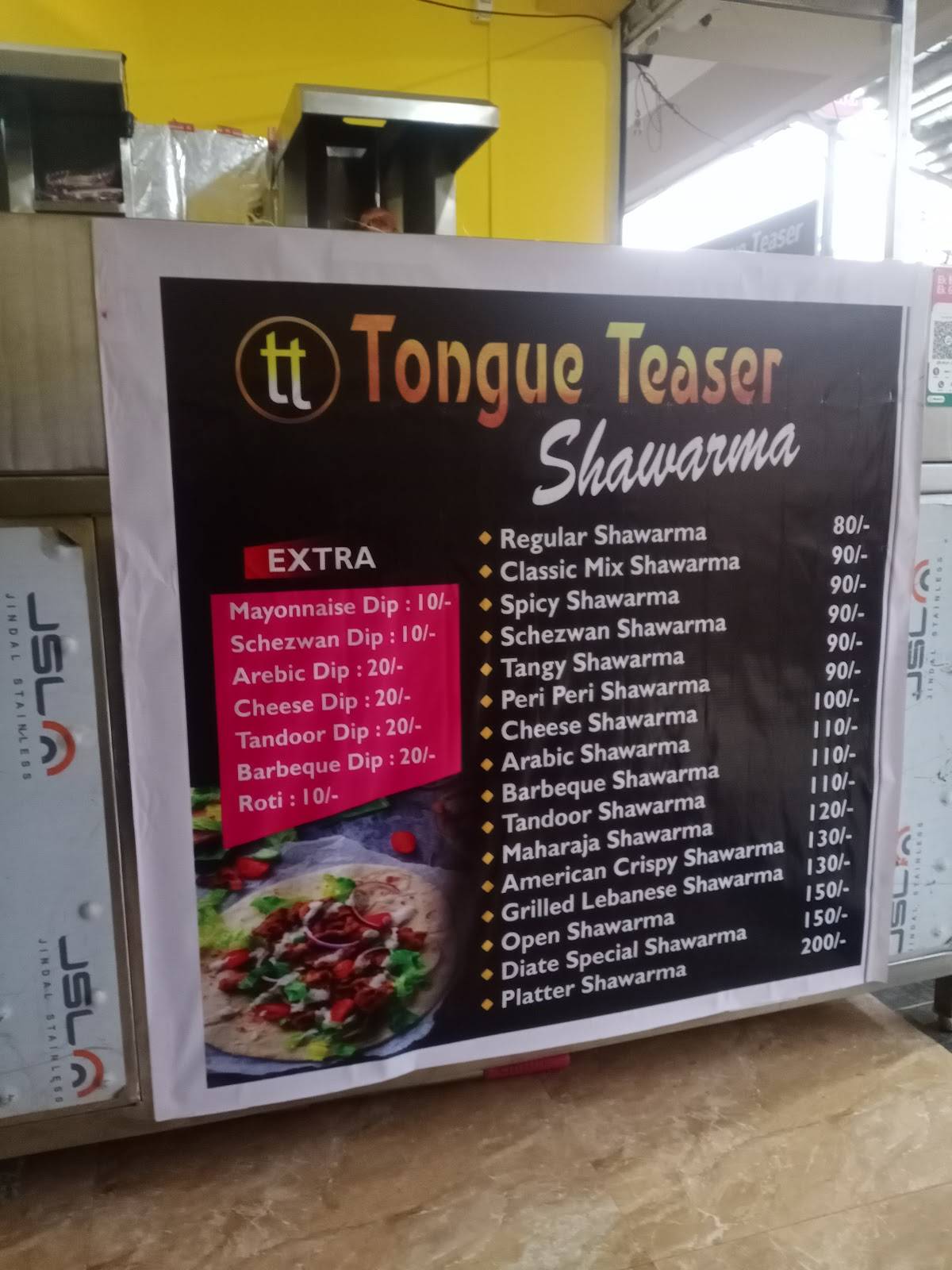 Menu at Tongue Teaser Shawarma, Sangli