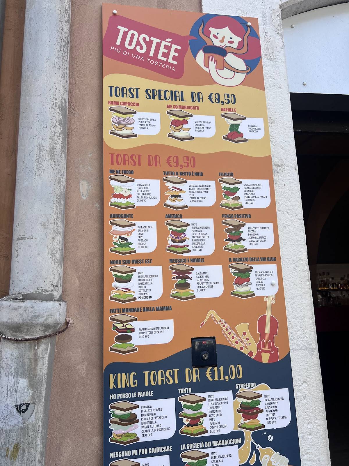 Menu di Toast Amore 