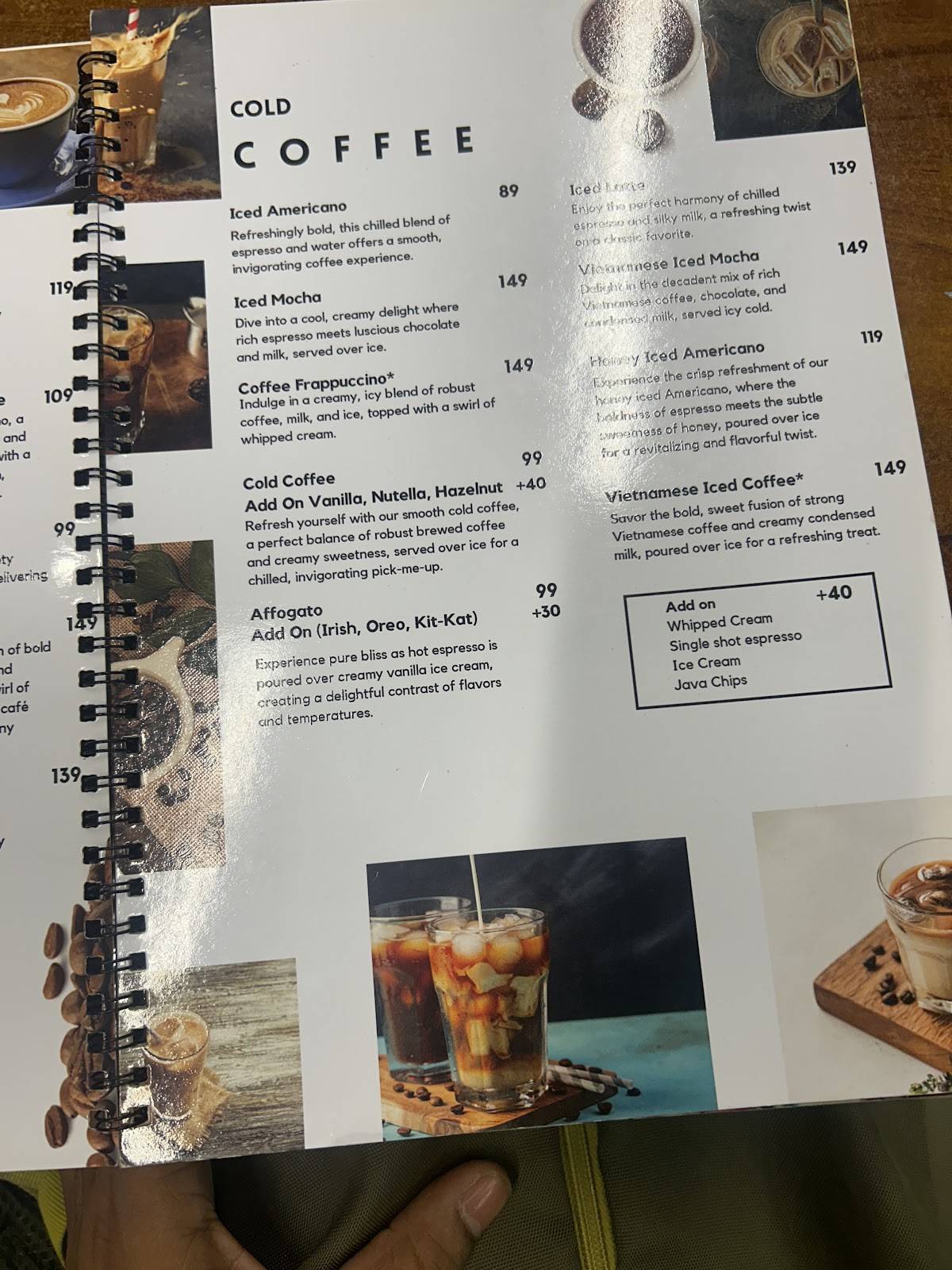 TREE HOUSE CAFE menu