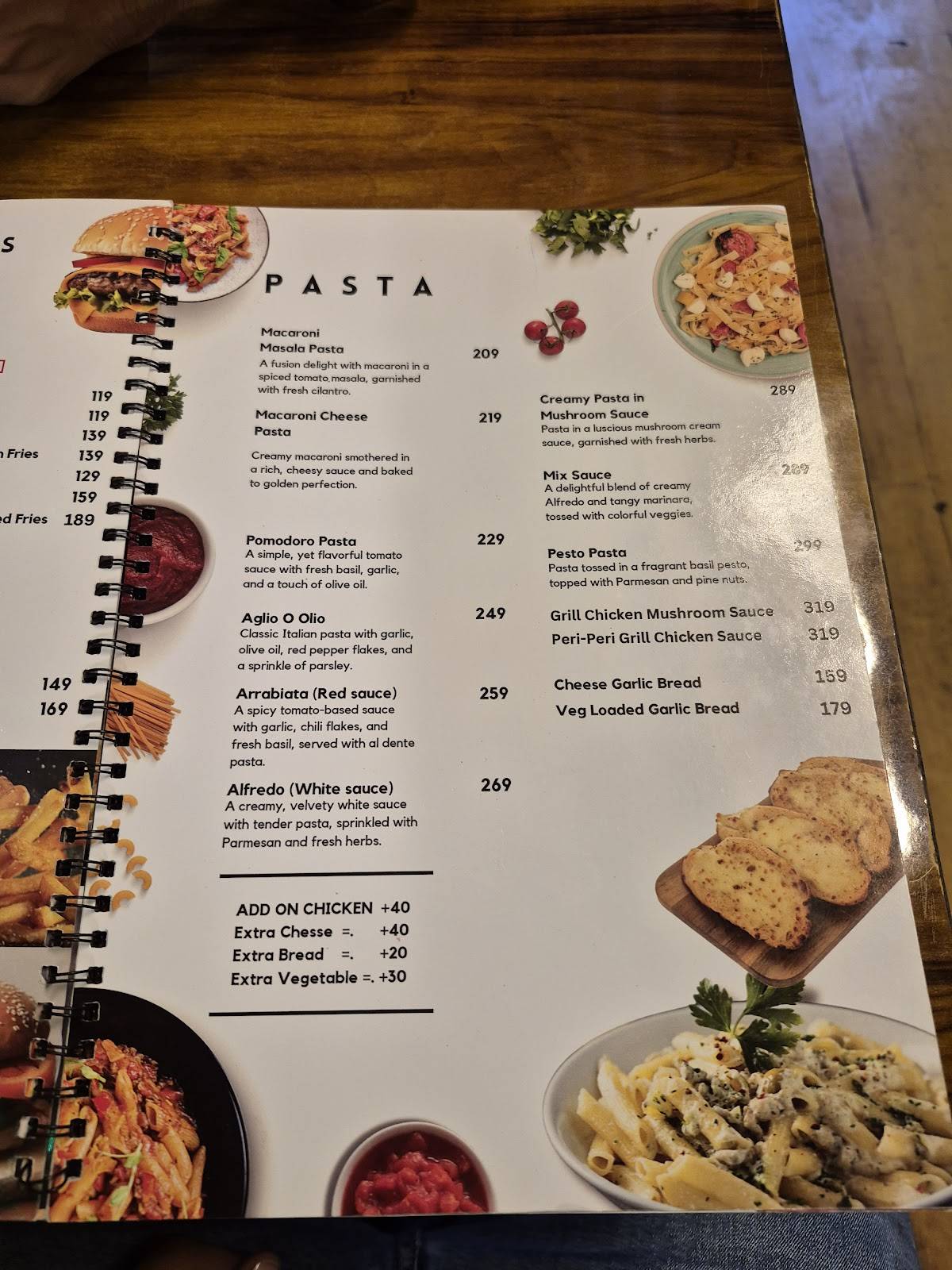 TREE HOUSE CAFE menu