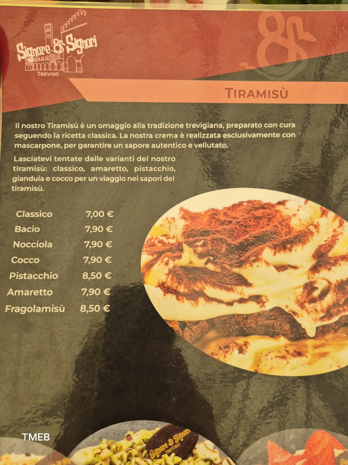 Menu di Signore e Signori 