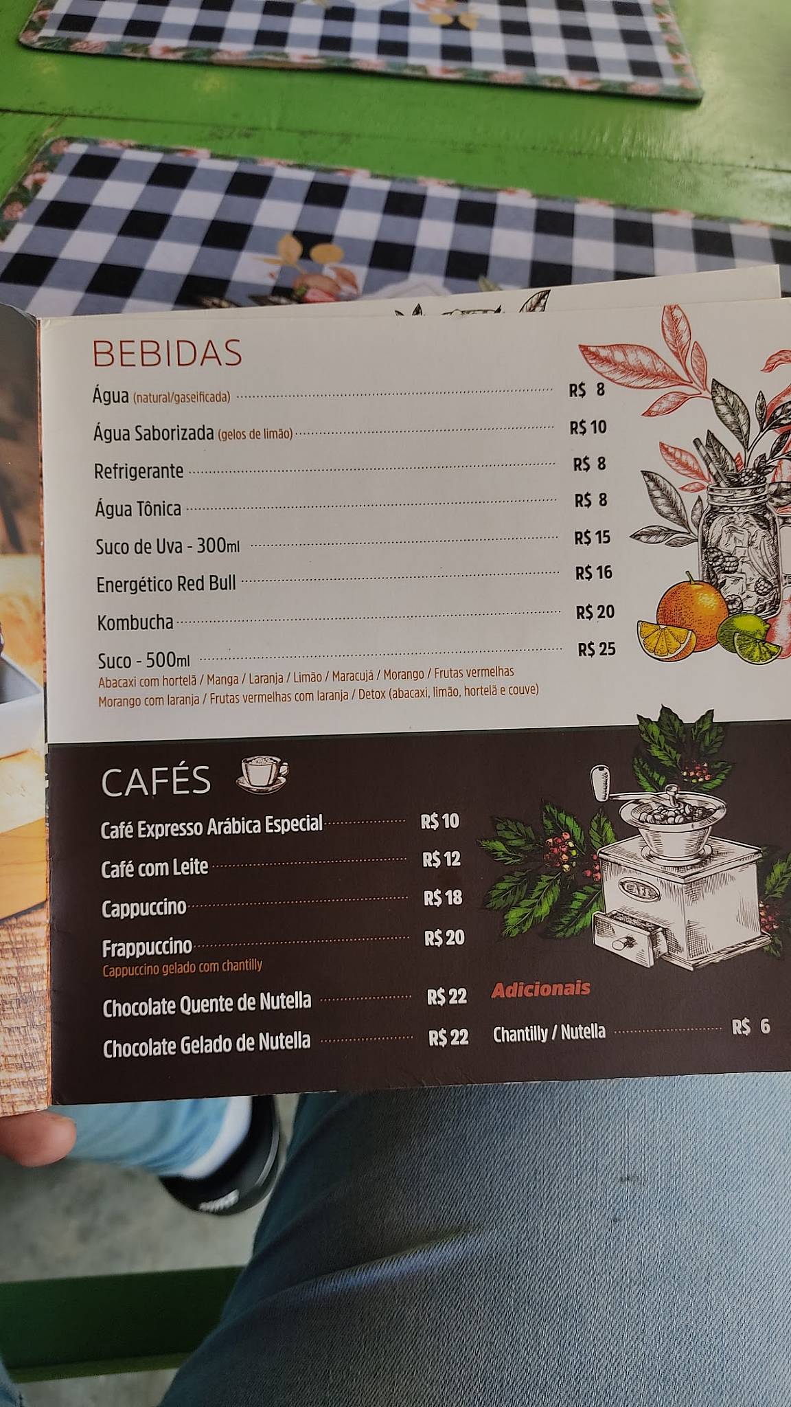 Tuia - Gastronomia e Arte cardápio