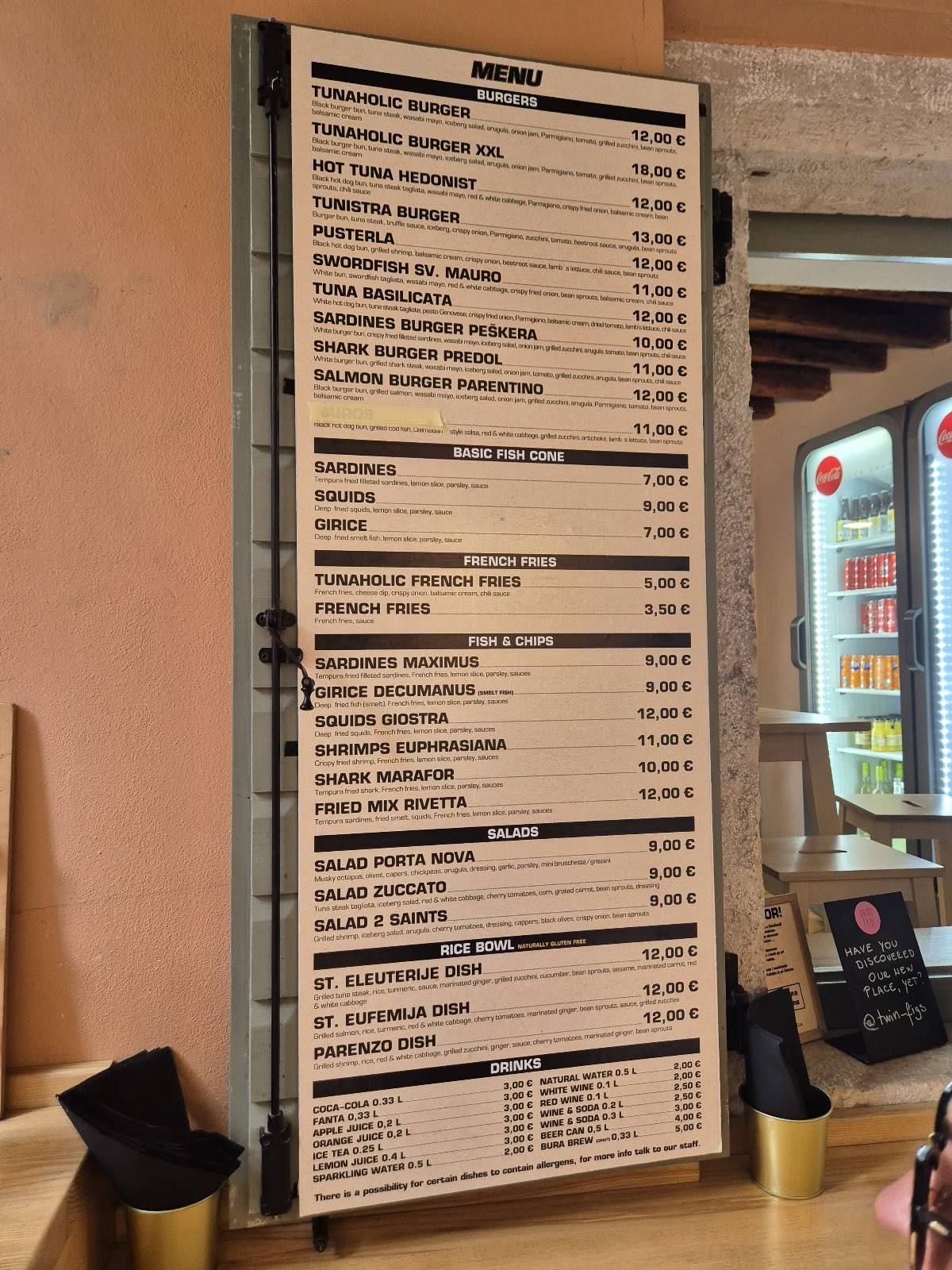 Menu di Tunaholic Fish Bar 