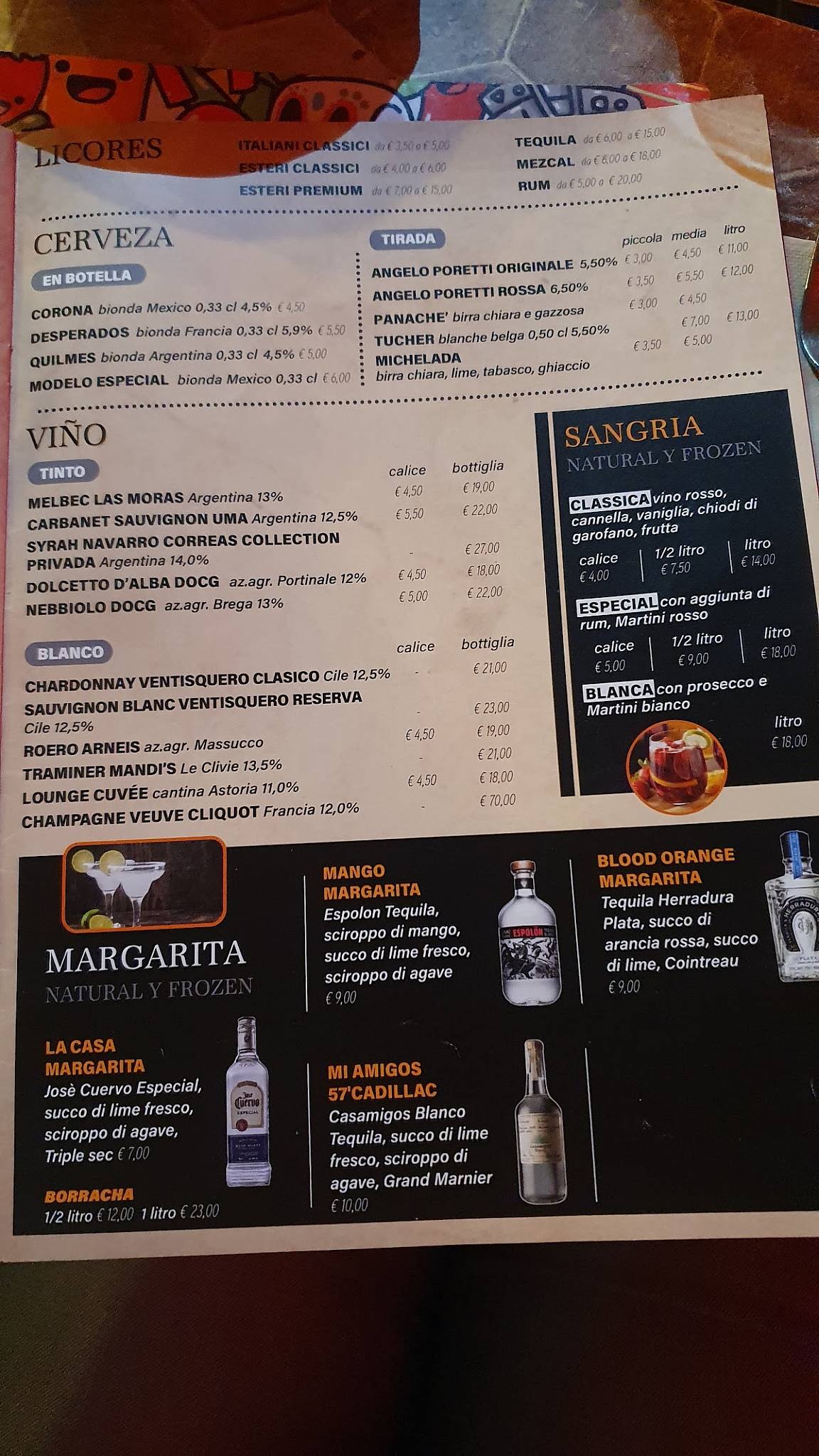 Menu di Casa Pepa 