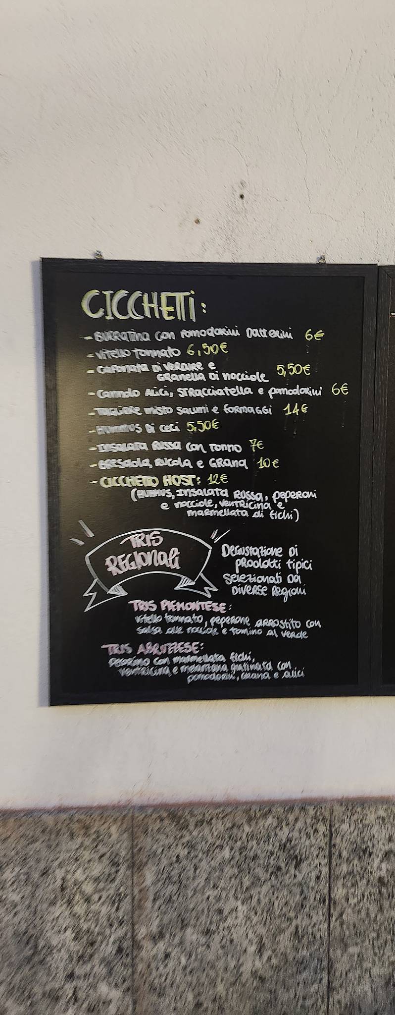Menu di HOST - Cafè Bistrot Torino 