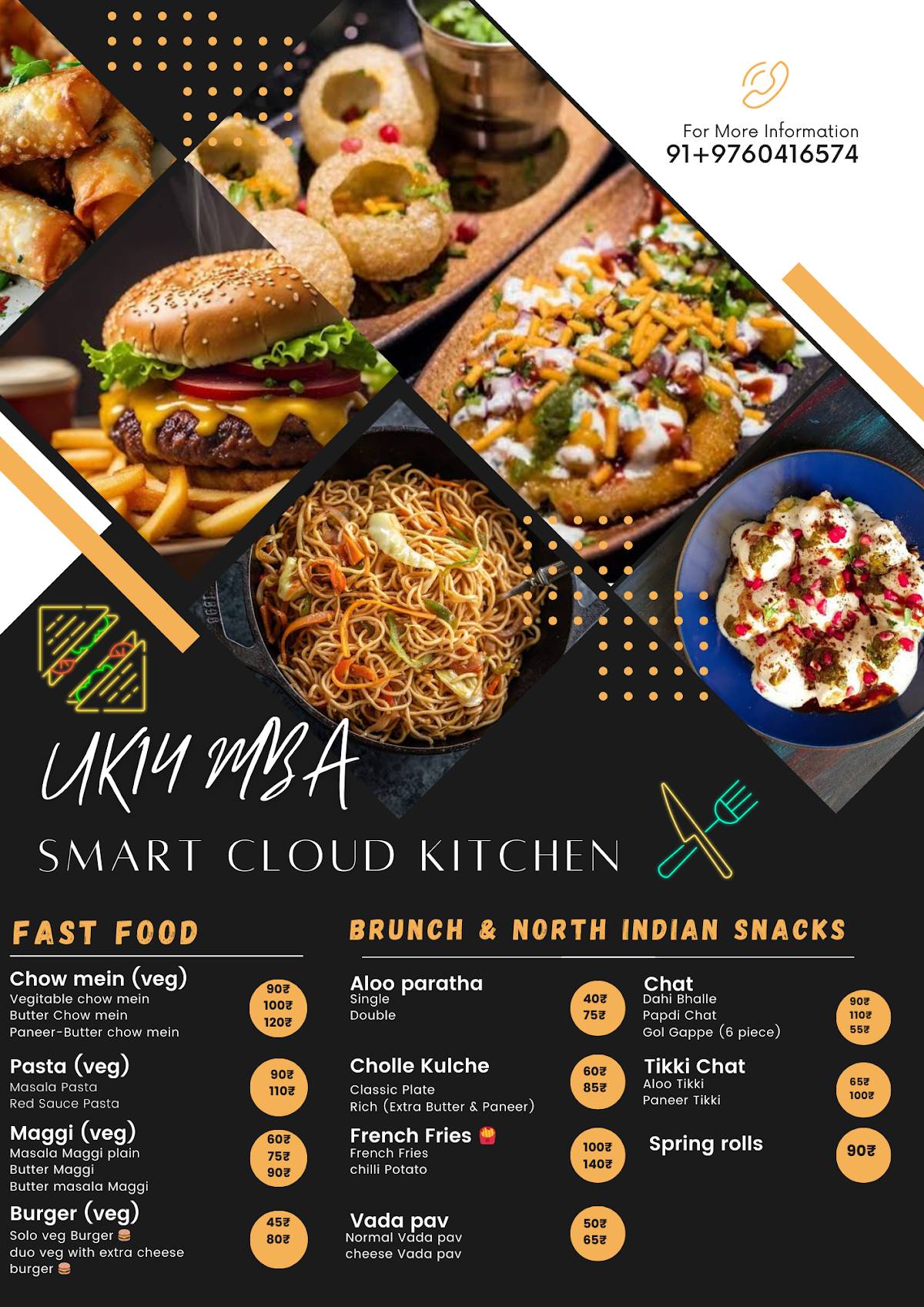 UK-14 MBA SMART CLOUD KITCHEN menu