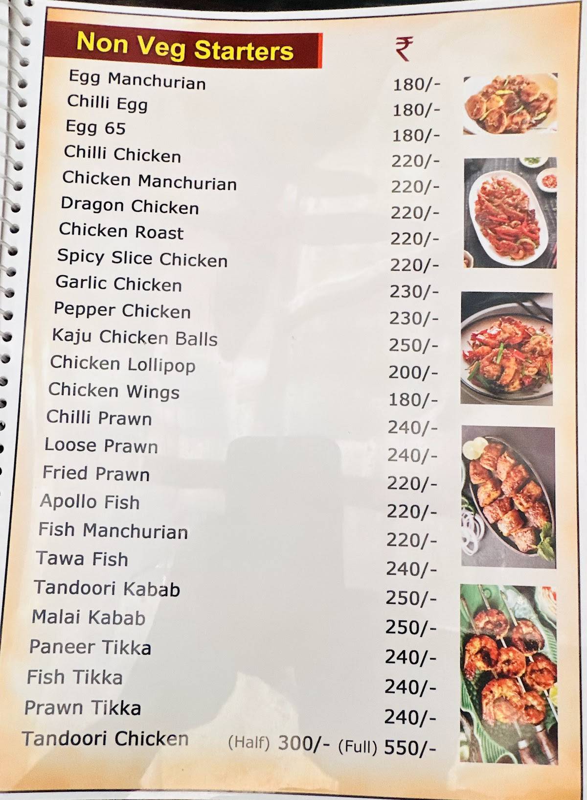 US Pizaa menu