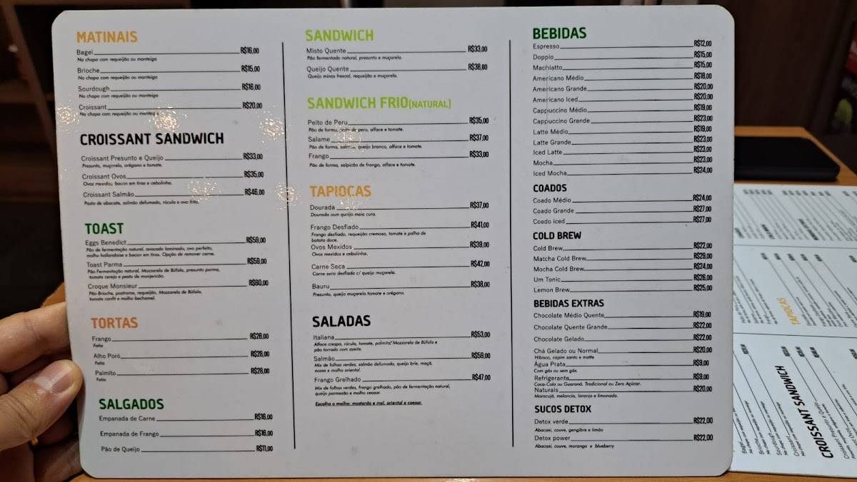 Um Coffee Co. cardápio