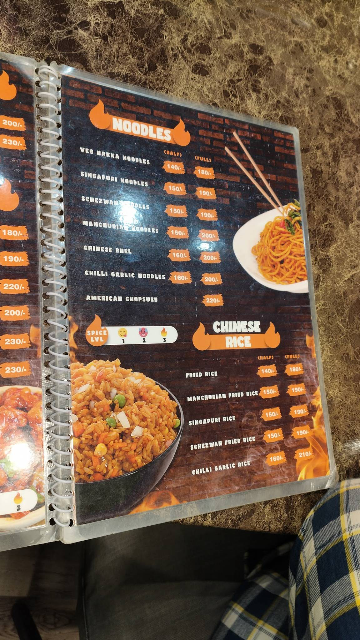 Failure's kitchen menu