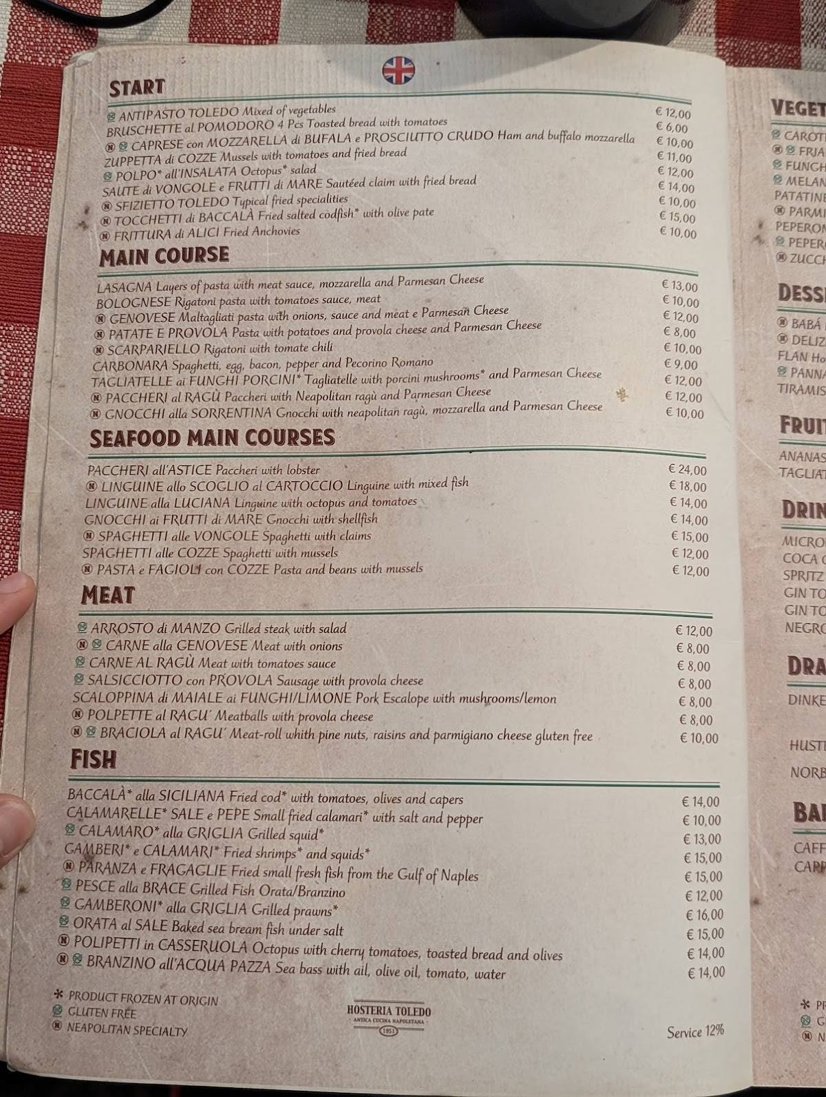 Menu di Valù Risotteria 