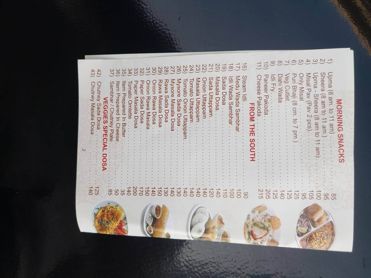 Veggies Annex menu