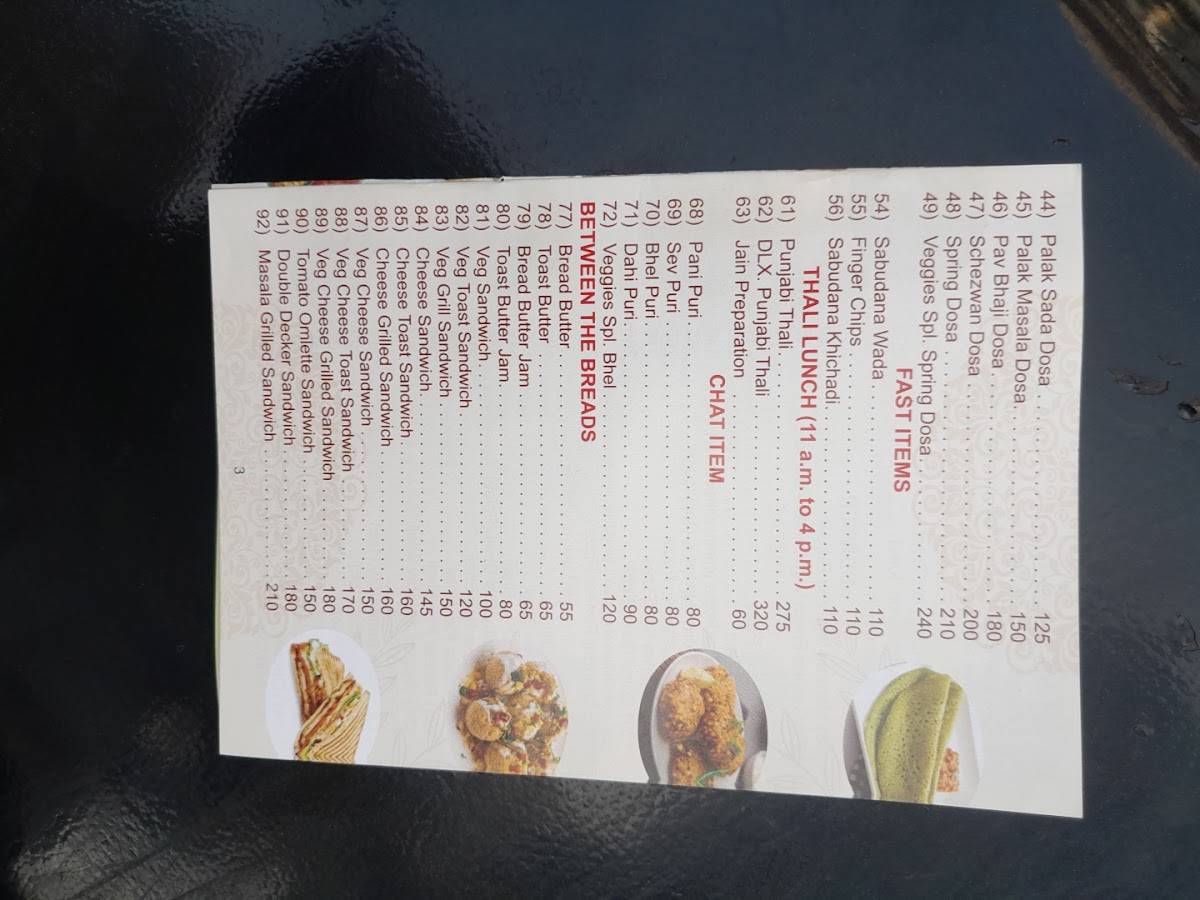 Veggies Annex menu