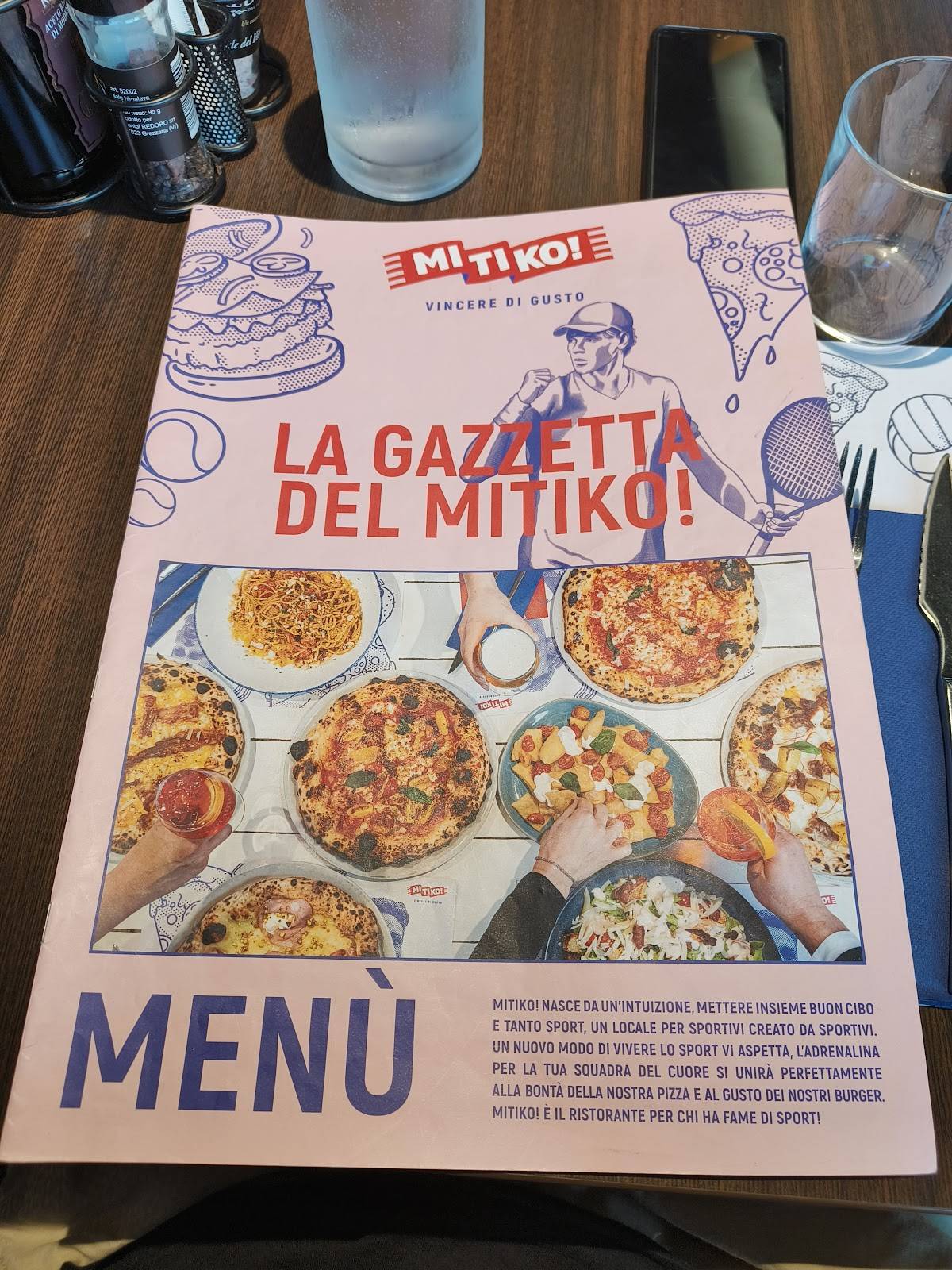 Menu di Mitiko - Ristorante sportivo, Pizzeria e Burger 