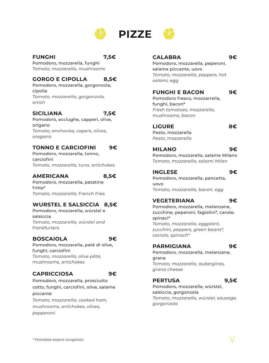 Menu di Vico Equense 