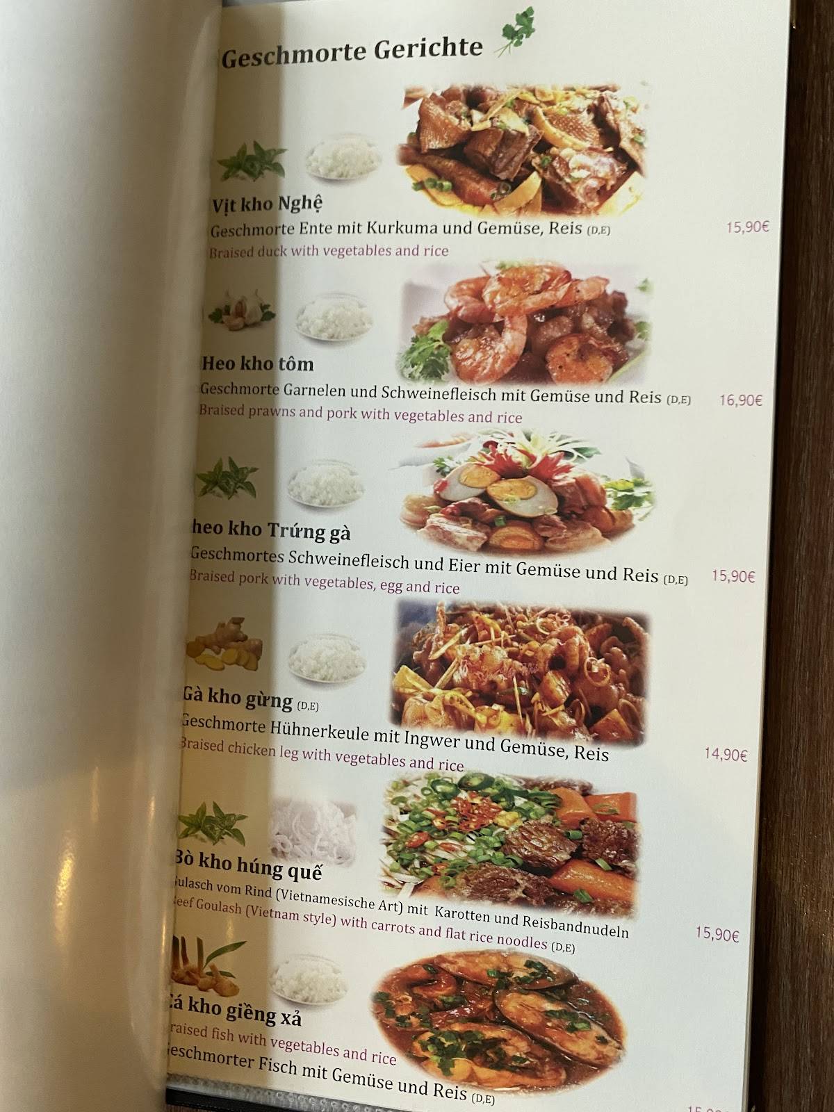 Menu de Nem