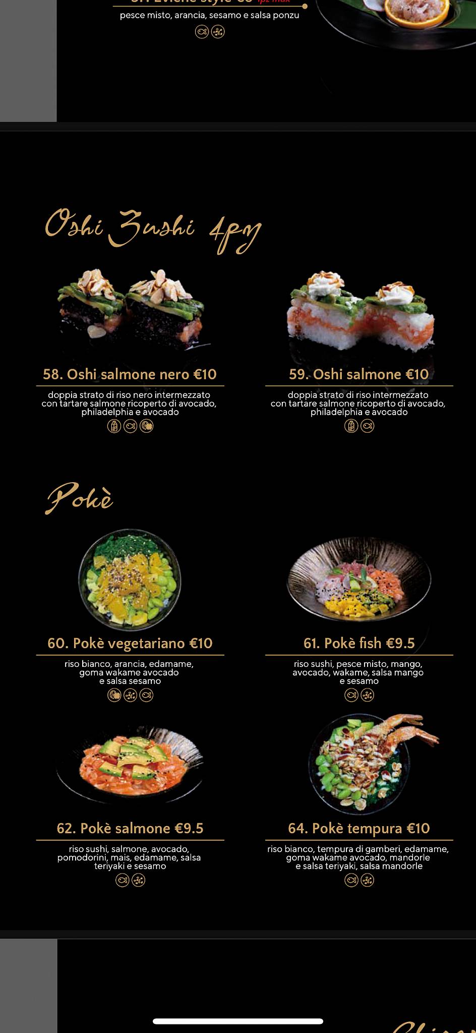 Menu di Kami Sushi 