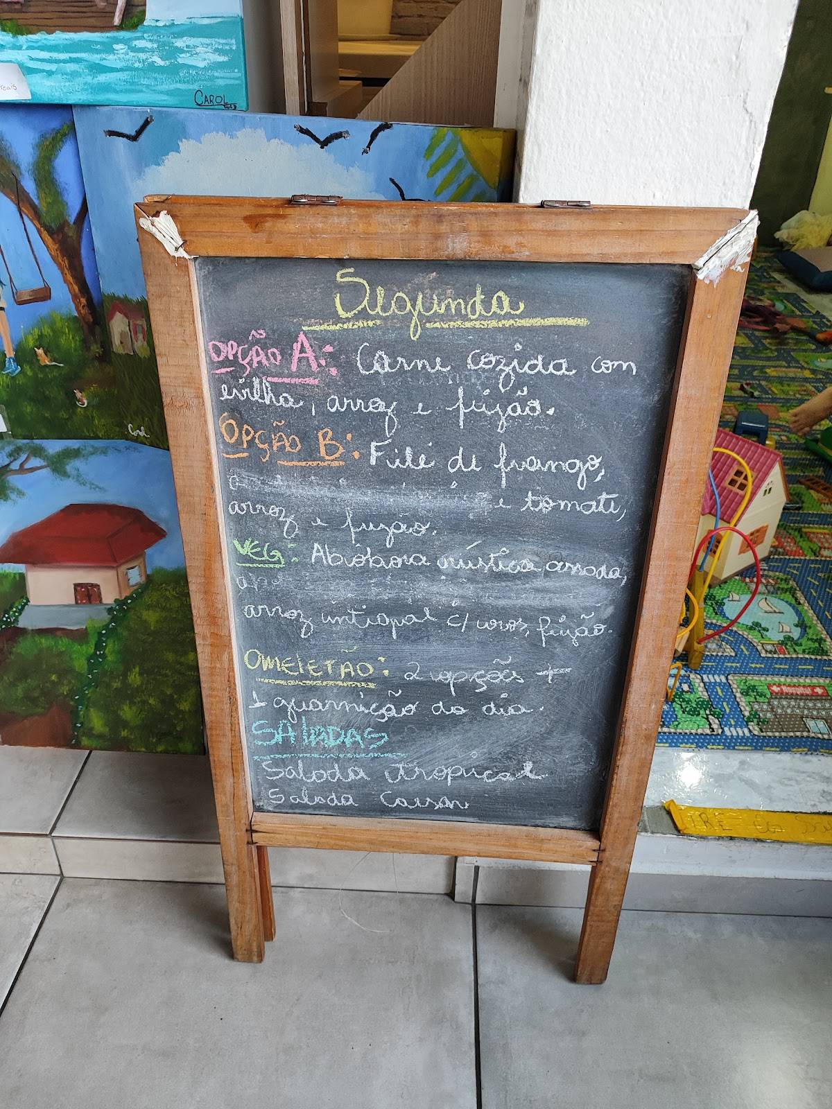 Restaurante Comidinhas cardápio