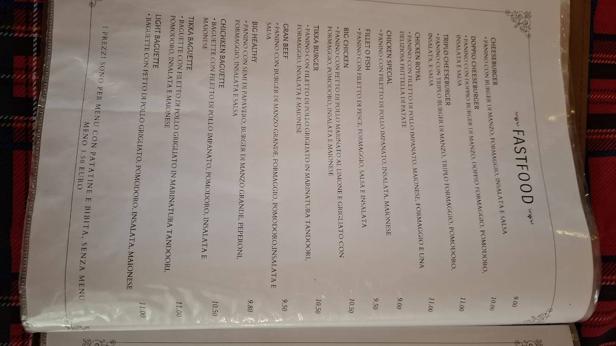 Menu di Vip Express Ristorante Pizzeria 