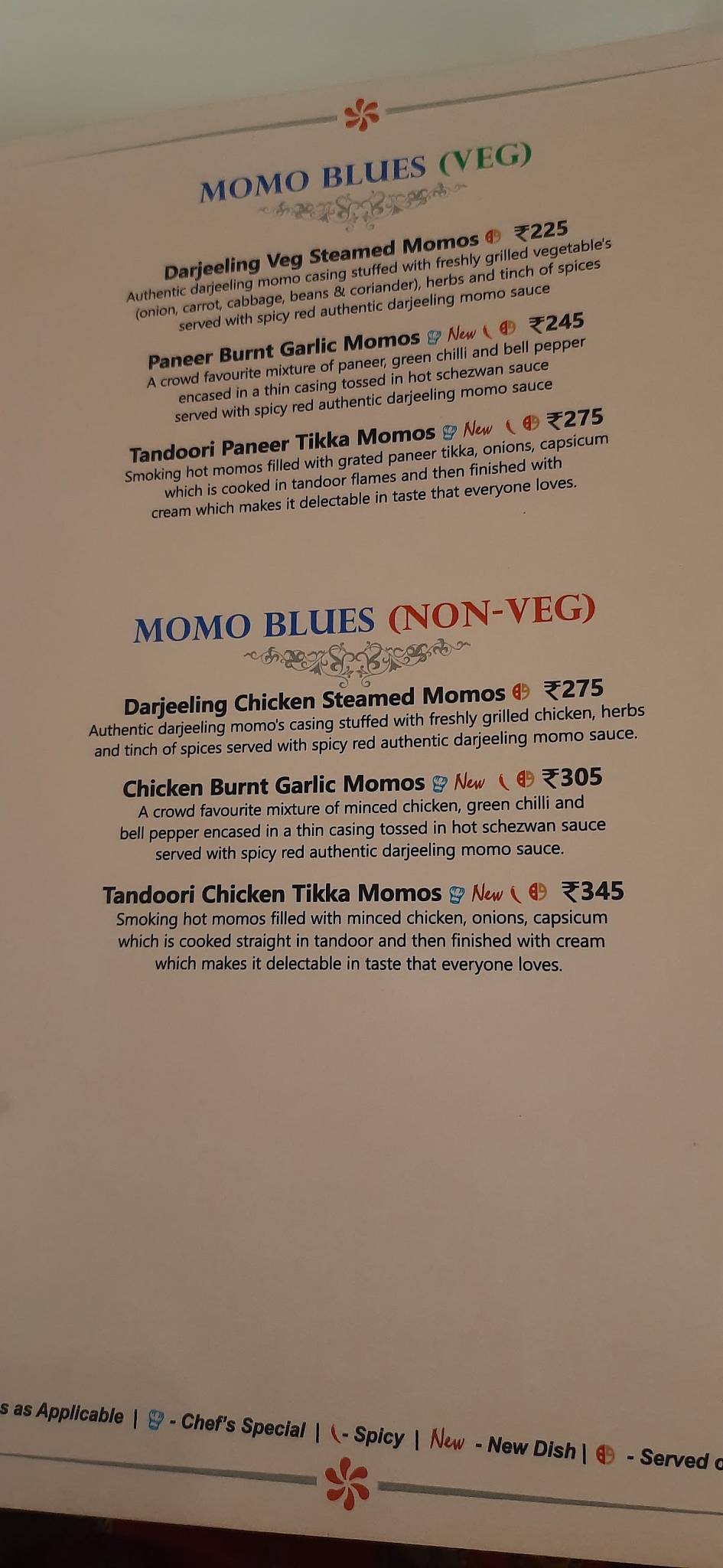 Bot 9 AI Themed Restaurant menu
