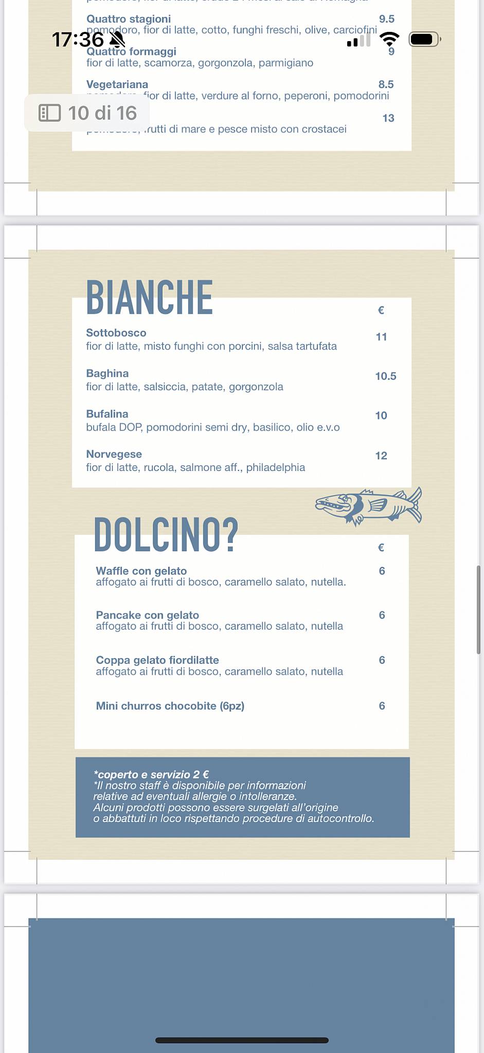 Menu di Barracuda 