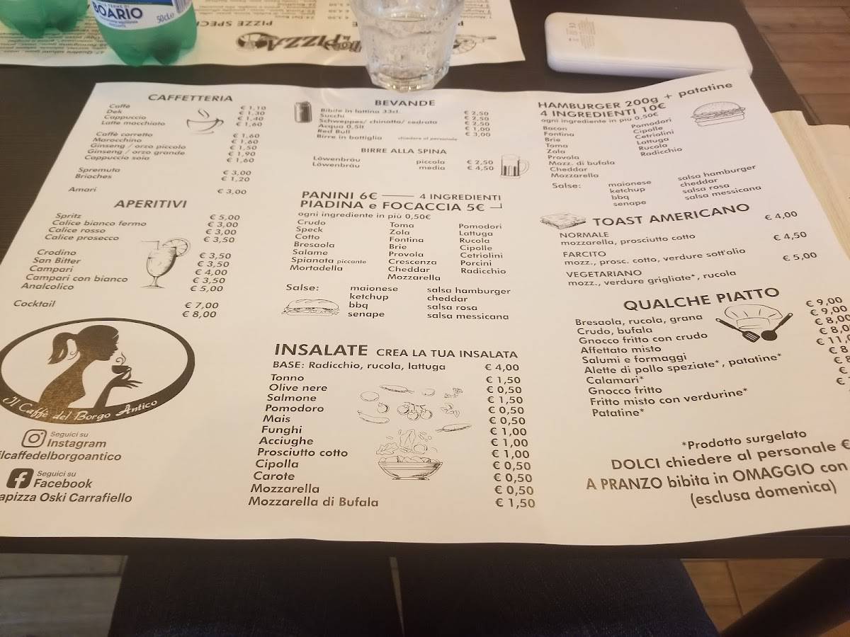 Menu di Voglio La Pizza - Paruzzaro 