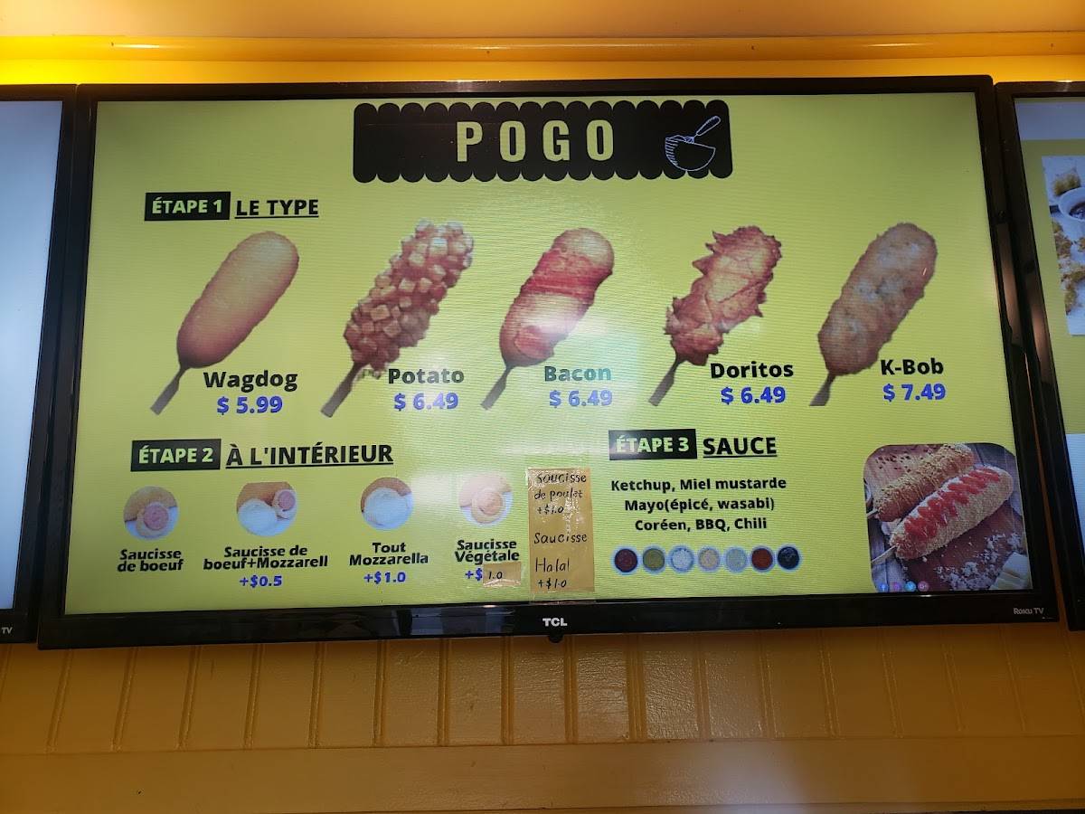 Menu de WAGDOG - Korean Pogo / Corn Dog Montreal