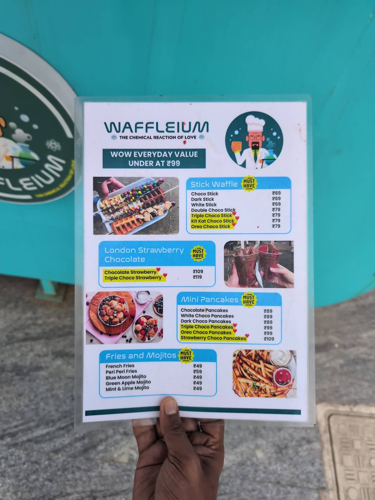 WAFFLEIUM menu