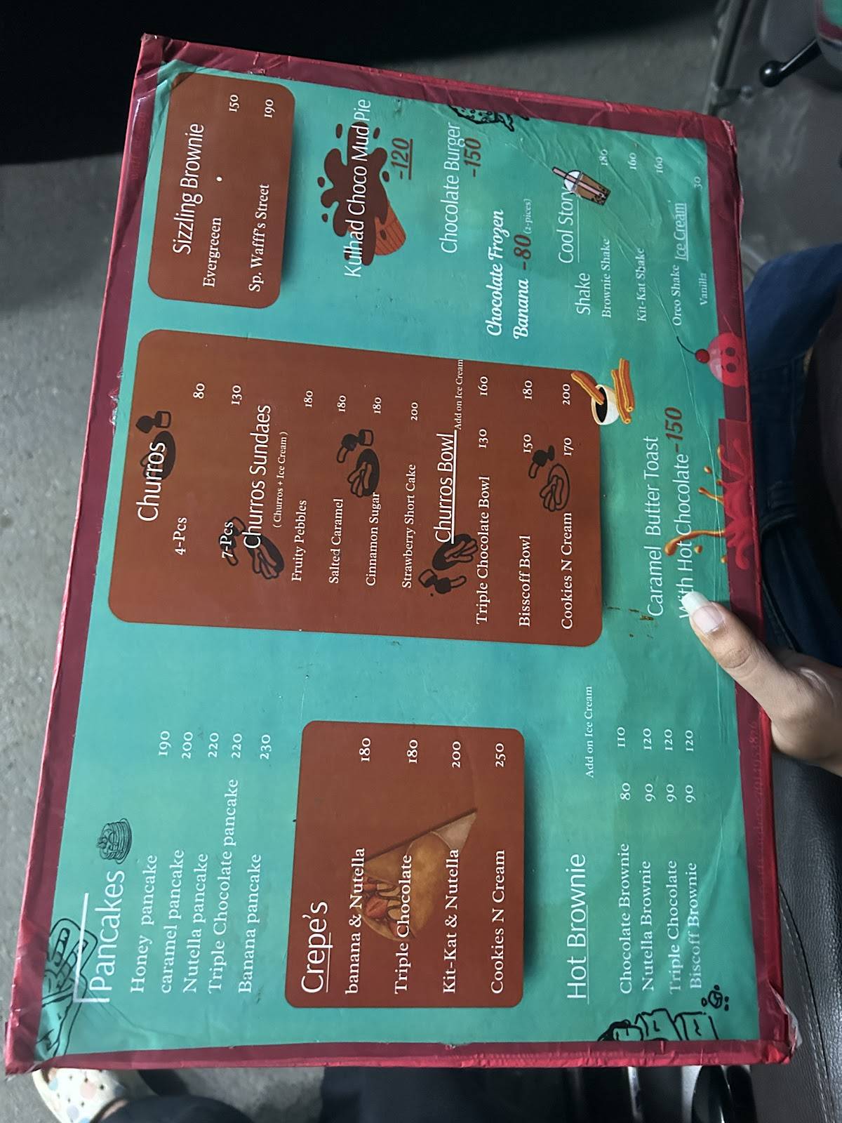 Waff's Street menu