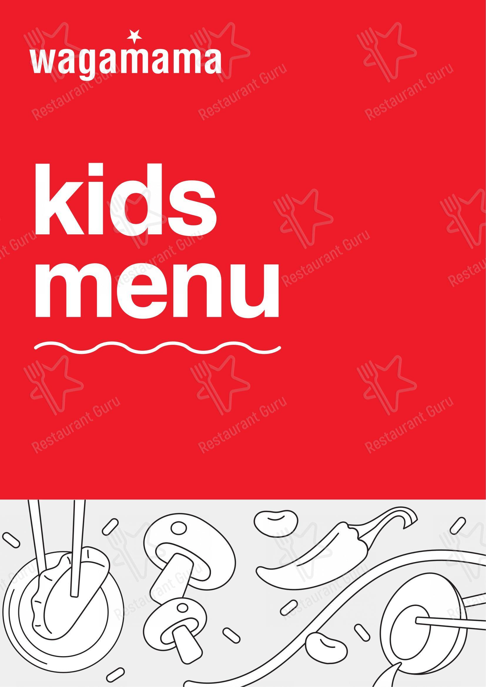 Menu bar for Wagamama in Mumbai